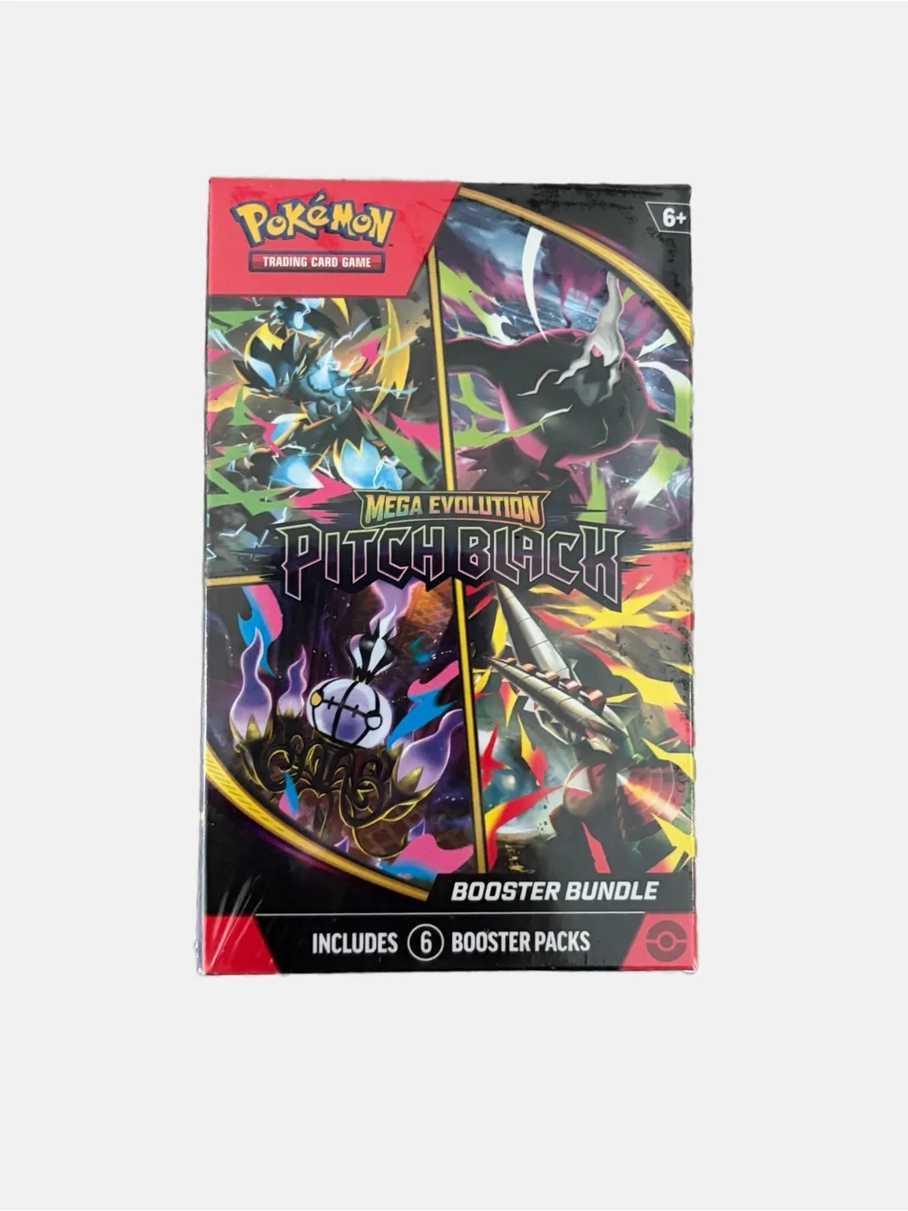 Pokemon TCG Mega Evolution Pitch Black Booster Bundle Sealed 6 Booster Packs